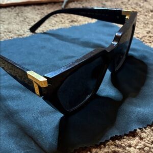 Tiffany & Co. Black and Gold Sunglasses